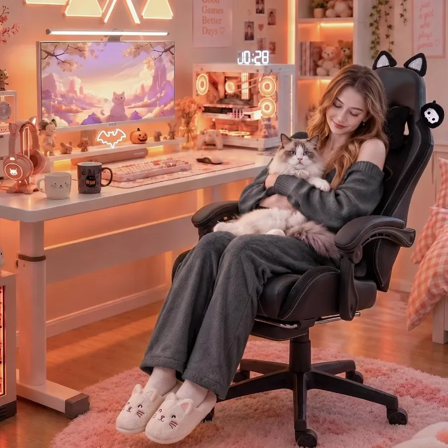 Gaming Chair for Adults with C - Massage ulasan dan harga