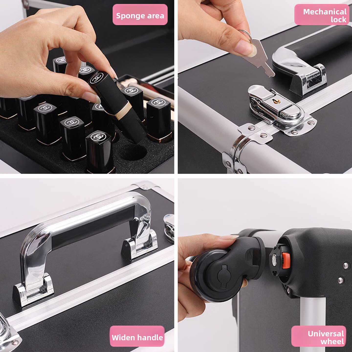 Rolling Makeup Case, Lockable  - Makeup ulasan dan harga