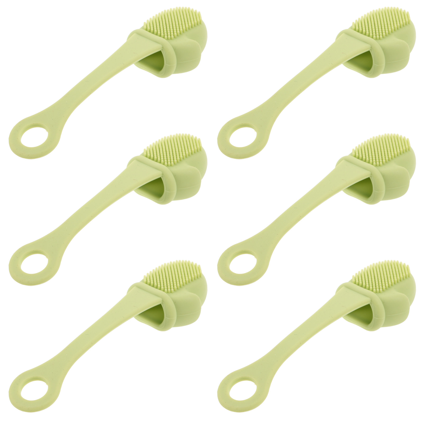 6Pcs Face Cleansing Brush Sili - Silicone Face Scrubber Electric ulasan dan harga