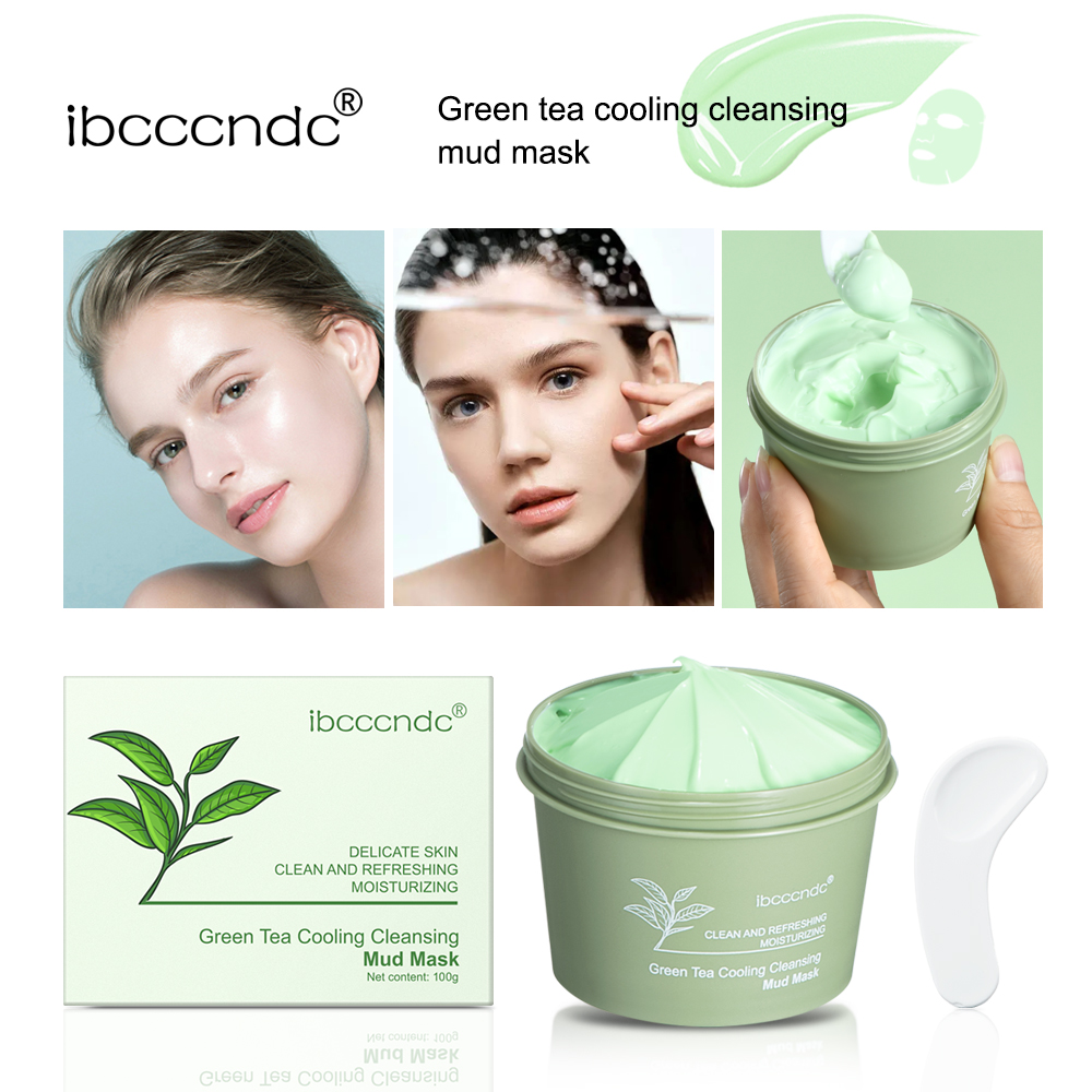 Green Tea Mud Mask Natural Ski - Green Tea Cleansing Clay Mask ulasan dan harga