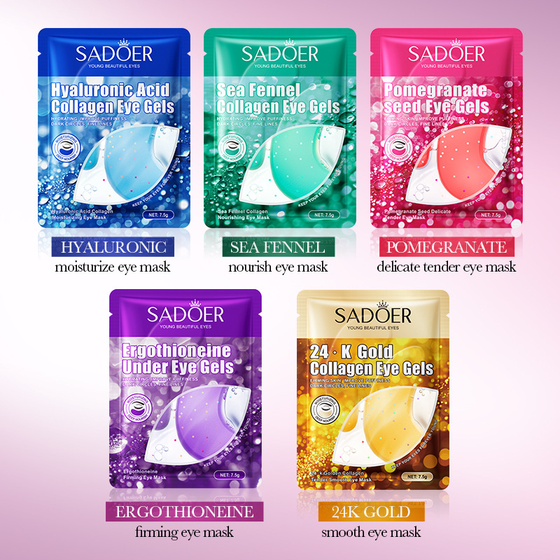SADOER 24K Gold Collagen Cryst - Collagen Under Eye Patches ulasan dan harga