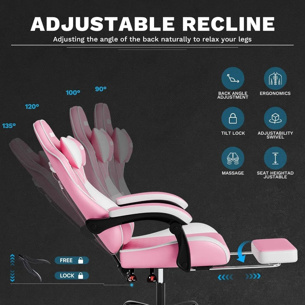 Ergonomic Gaming Chairs for Ad - Massage ulasan dan harga
