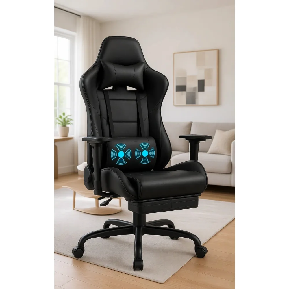 Gaming Chair with Footrest Mas - Massage ulasan dan harga