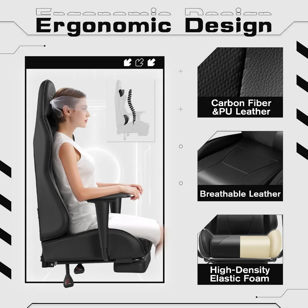 Gaming Chair with Footrest Mas - Massage ulasan dan harga