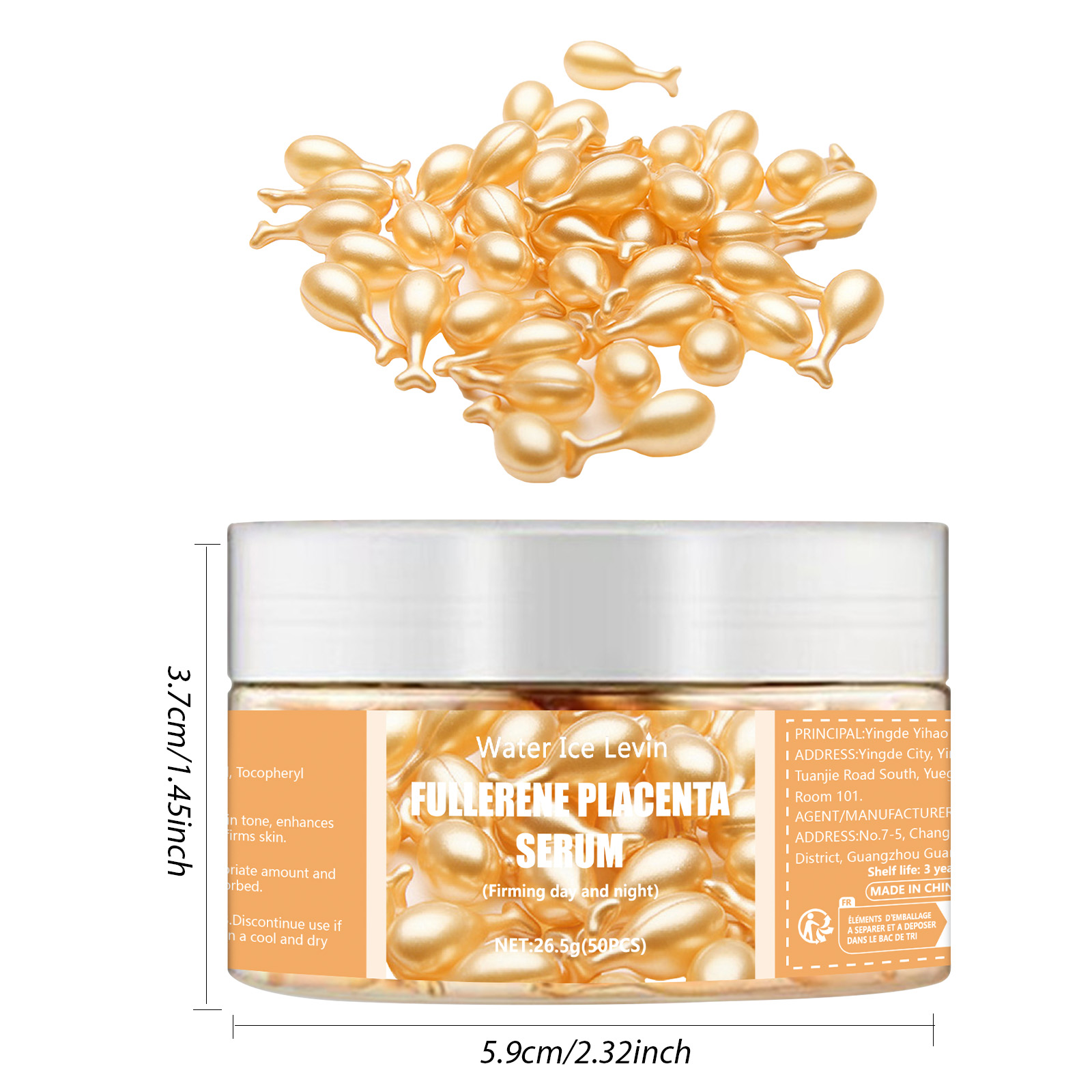 50 Fullerene Essence Capsules  - Hyaluronic Acid Facial Serum ulasan dan harga