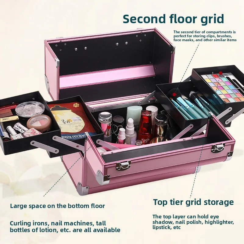 Large Capacity Double Open Mak - Makeup ulasan dan harga